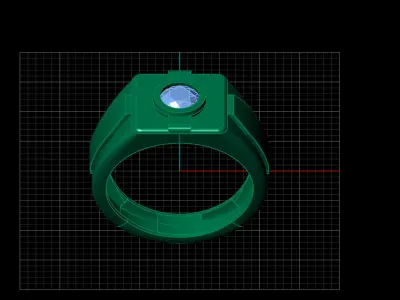 Print Ready STL 3DM  Gents Rings Diamond Men Ring  3D print model 207