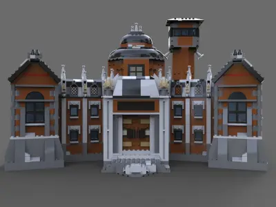 Lego house estate 3D model