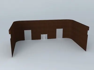 sdfg reception desk Free 3D model