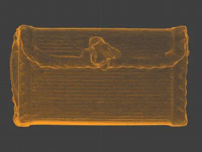 Photorealistic 3D scan of jewelry box Low-poly 3D model