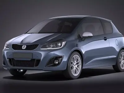Generic Hatchback 2016 VRAY 3D model