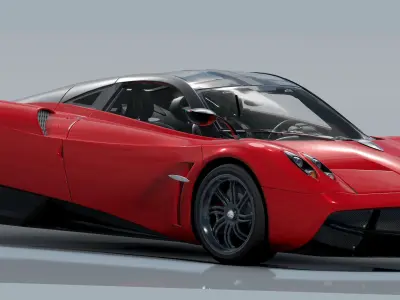 Pagani Huayra - Photorealistic Low-poly 3D model