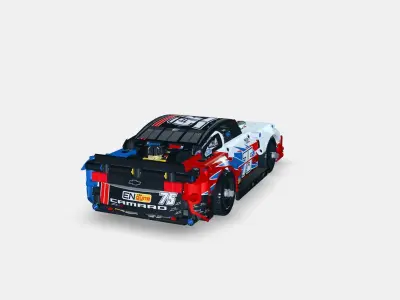 LEGO Technic NASCAR Next Gen Chevrolet Camaro ZL1 42153 Low-poly 3D model