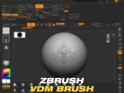 75 Ornament Alphas  VDM Brushes Vol 1 3D model