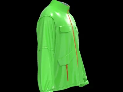 Male raincoat Free 3D model