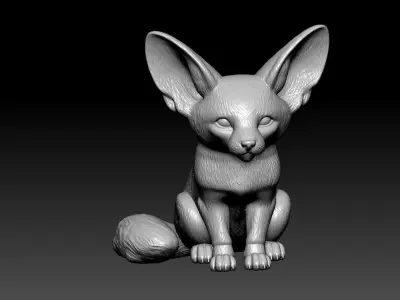 Fox Poses - Red fox statue - decor - 3D print 3D print model