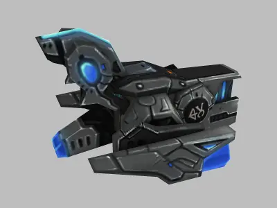 Machinery - Floating Cannon 02 3D model