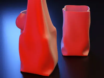 Vase bag set stl 3D print model