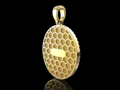 JESUS With Diamonds Pendant 3D print model