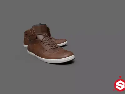 Adidas Shoe Low-poly 3D model