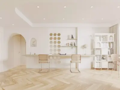 Living room 3D model 52