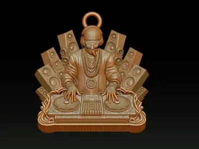 3D DJ Model - STL - OBJ - ZTL 3D print model