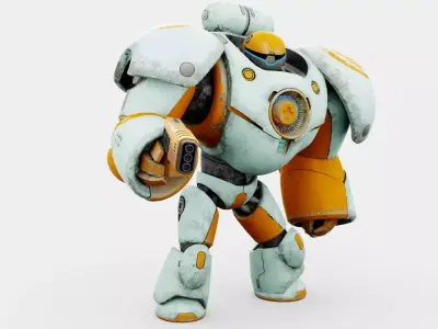 WARRIOR-X1  Rigged for Unreal Engine - Unity - MIXAMO 3D model