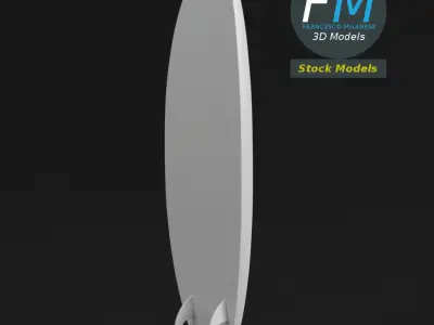 Surfboard 3D model