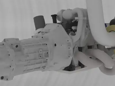 Rotary 20B Engine MAZDA Cosmo Tuned 3D print model