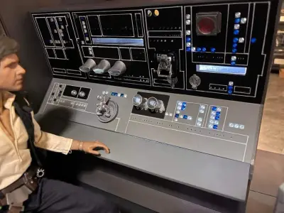 Jazzinc upgrade Millennium Falcon Engineering console 3D model