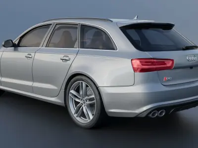 Audi S6 Avant 2016 3D print model