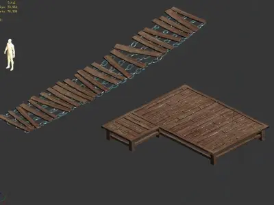 Game Palace Entrance - Pier 3D model