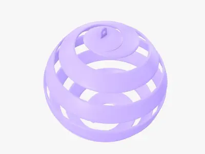 Christmas tree decoration toy 08 3D model