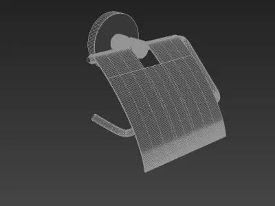 Rose Paper Holder Cover 3D model