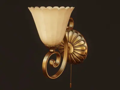 Wall Lamp - PBR Game Ready Low-poly 3D model