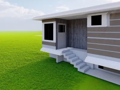 modern villa 3D model