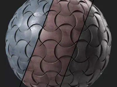 Stone Wall Materials 99- Decorative Pattern - Pbr 4k Seamless Texture