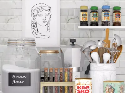 Kitchen appliances 3D model