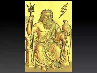 1 Zeus CNC Relief Model 3D print model