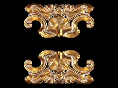 Classic carved 105 3D model