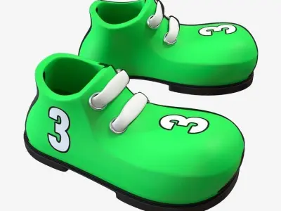 cartoon shoes 3D model