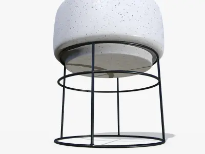 Pot Stand Ceramic S Low-poly 3D model