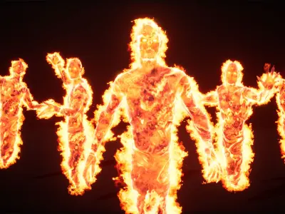 Hell ifrit inferno low-poly game engine ready 3D model Low-poly 3D model