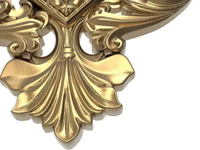 Carved Picture Frame 3D model