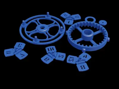 3D Printable CLOCK Movement Mechanism For Quartz Movement 3D print model