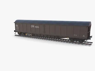 CFR Boxcar Rail Car v1 3D model