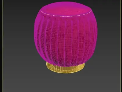 pouf soft seating 3D model