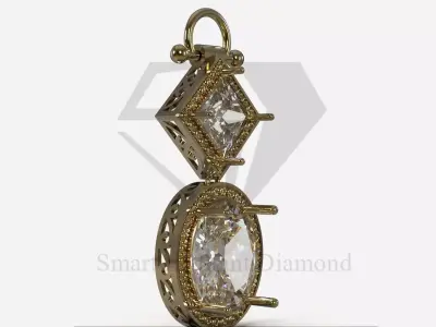 3D File Classic printable Pendant jp0406 3D print model