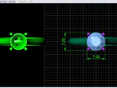 Engagement Solitaire  3D print model