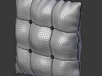 Buttoned Pillow 3D model