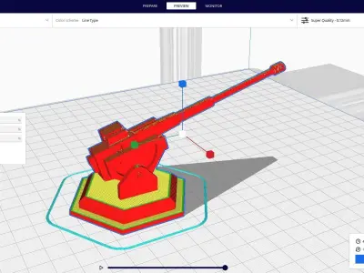 sci-fi artillery 2 3D print model