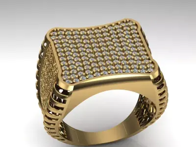 Gold Ring  3D print model