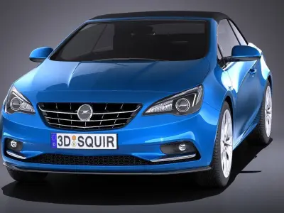 Opel Cascada 2017 VRAY 3D model