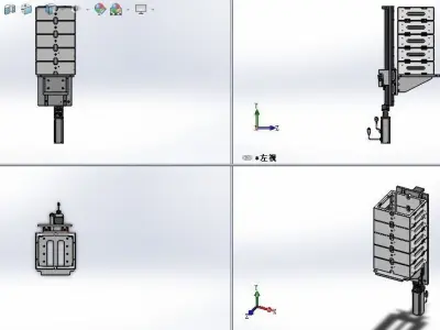 Stacking mechanism-loading  mechanism 3D model