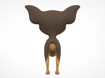 Chihuahua  Low-poly 3D model