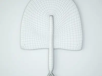 African Handwoven Fan 20 3D model