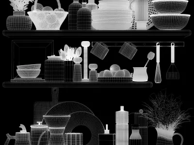 kitchen accessories 008 3D model