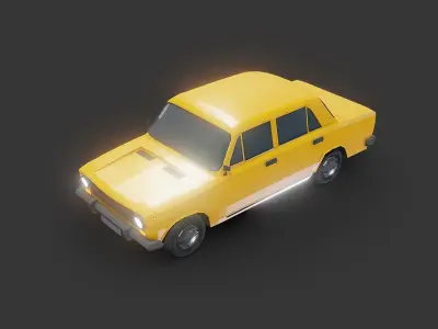 Lada 2101 Lowpoly Low-poly 3D model