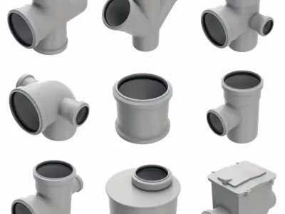 Sewer fittings Big n6 3D model
