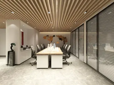 Full Office Design 3D model